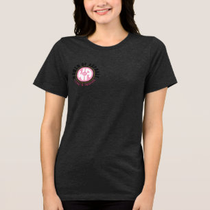 レディースブラックTシャツ「Go with the Pink」 トライブレンドTシャツ