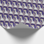 レディースブルーウィッグ ラッピングペーパー (角)