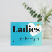 レディースブルーガレンティネの日 シーズンポストカード (スタンド正面)