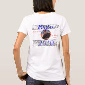 レディースベビーのティー Tシャツ (裏面)