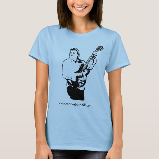 レディースベビードールによって合われる上 Tシャツ (正面)