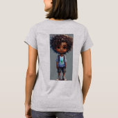 レディースベーシックTシャツ | 快適スタイリッシュで Tシャツ (裏面)