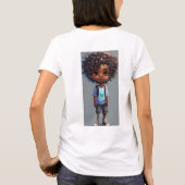 レディースベーシックTシャツ | 快適スタイリッシュで Tシャツ (裏面)