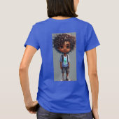 レディースベーシックTシャツ | 快適スタイリッシュで Tシャツ (裏面)