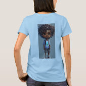 レディースベーシックTシャツ | 快適スタイリッシュで Tシャツ (裏面)