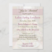 レディースランチョン招待状(フローラテーブル設定) 招待状 (裏面)