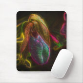 レディースリッパーオーキッド抽象芸術フラワーアート マウスパッド (マウス)