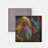 レディースリッパ信じの花 マグネット (正面/裏面)