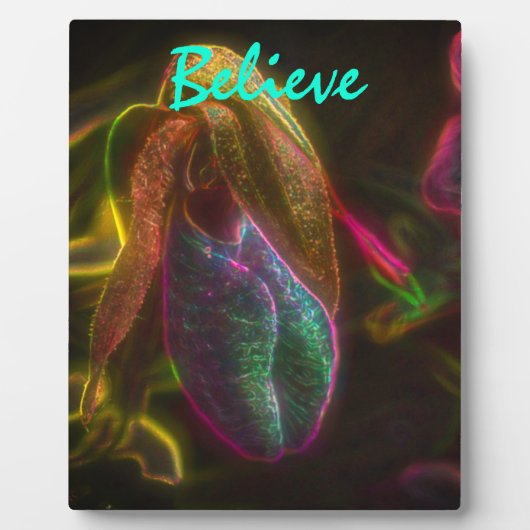 レディースリッパ信じの言葉 フォトプラーク (正面)