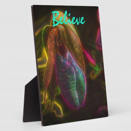 レディースリッパ信じの言葉 フォトプラーク (側面)