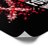 レディースリボンハート病認識度Mo ポスター (角)