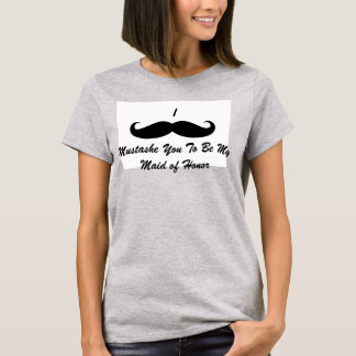 レディースリンガーTシャツムスタッシュメイド・オブ・オーナー(花嫁付き添い人) Tシャツ