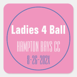 レディースリーグ大会土産 スクエアシール