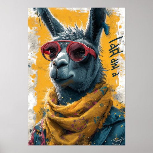レディースルナパンクラマTシャツデザイン ポスター (正面)