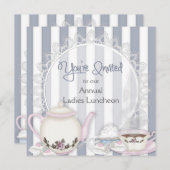 レディースルネオン招待状 – ティータイム 招待状 (正面/裏面)