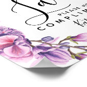 レディースルームのサイン – トイレタリーのバスケット(紫) ポスター (角)