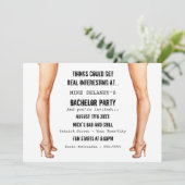 レディースレッグス バチェラーパーティー招待状 招待状 (スタンド正面)