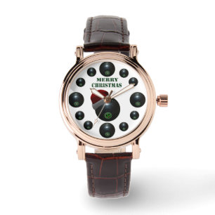 レディースローンボウルスクリスマスリストウォッチ 腕時計