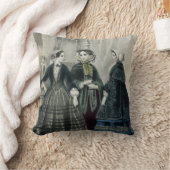 レディースヴィンテージビクトリアンファッショナブル女性 クッション (ブランケット)