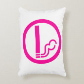 レディース喫煙領域喫煙女性日本の標識 アクセントクッション (正面(垂直))