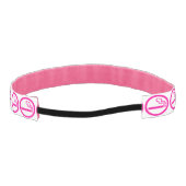 レディース喫煙領域喫煙女性日本の標識 アスレチックヘッドバンド (裏面)