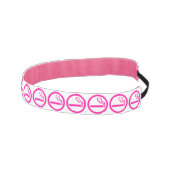 レディース喫煙領域喫煙女性日本の標識 アスレチックヘッドバンド (右)