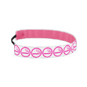 レディース喫煙領域喫煙女性日本の標識 アスレチックヘッドバンド (左)