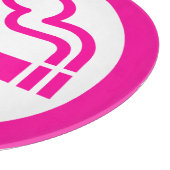 レディース喫煙領域喫煙女性日本の標識 カッティングボード (角)