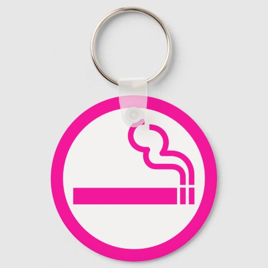 レディース喫煙領域喫煙女性日本の標識 キーホルダー (正面)