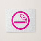 レディース喫煙領域喫煙女性日本の標識 ジグソーパズル (横)