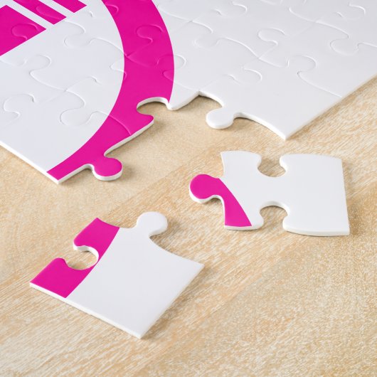 レディース喫煙領域喫煙女性日本の標識 ジグソーパズル (側面)