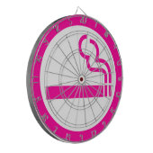 レディース喫煙領域喫煙女性日本の標識 ダーツボード (正面左)