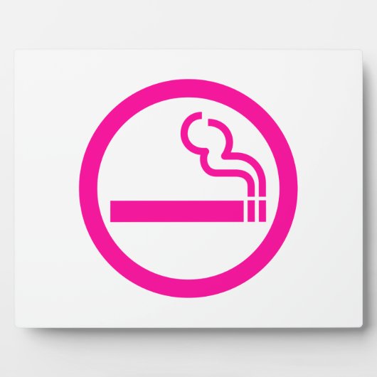 レディース喫煙領域喫煙女性日本の標識 フォトプラーク (正面)