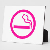 レディース喫煙領域喫煙女性日本の標識 フォトプラーク (側面)