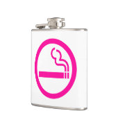 レディース喫煙領域喫煙女性日本の標識 フラスク (左)