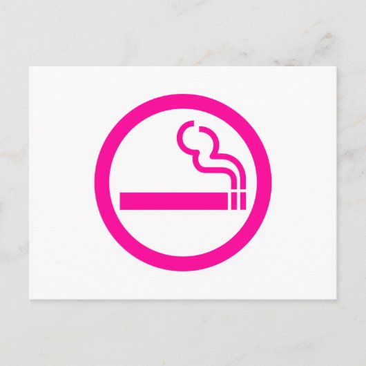 レディース喫煙領域喫煙女性日本の標識 ポストカード (正面)