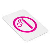 レディース喫煙領域喫煙女性日本の標識 マグネット (右側)