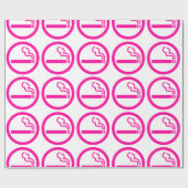 レディース喫煙領域喫煙女性日本の標識 ラッピングペーパー (フラット)