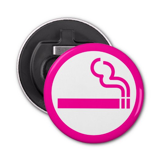 レディース喫煙領域喫煙女性日本の標識 栓抜き (正面)