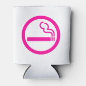 レディース喫煙領域喫煙女性日本の標識 缶クーラー (正面)