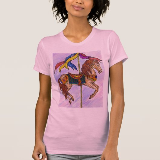 レディース回転木馬Tシャツ Tシャツ (正面)
