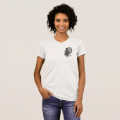 レディース種族のcuttlefishのデザインのワイシャツ tシャツ (正面フル)