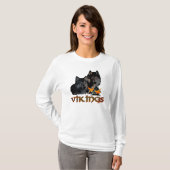 レディース精神的なバイキングのワイシャツ Tシャツ (正面フル)