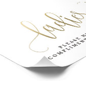 レディース結婚バスルームの看板サイズを選択 フォトプリント            (角)