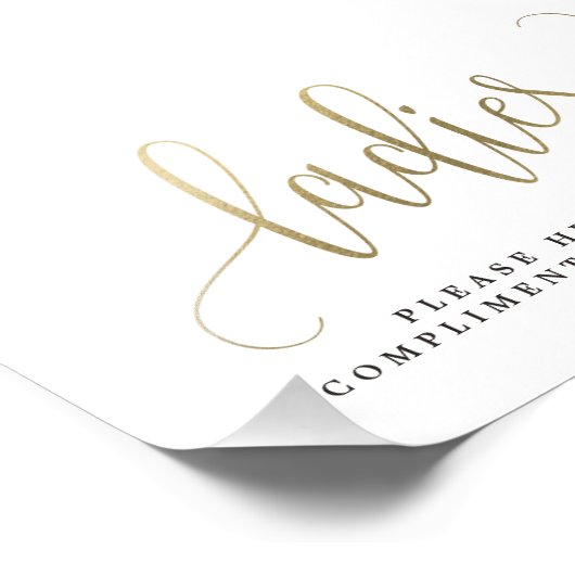 レディース結婚バスルームの看板サイズを選択 フォトプリント (角)