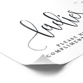 レディース結婚バスルームの看板サイズを選択 フォトプリント            (角)