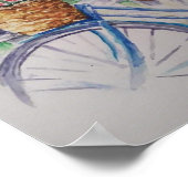 レディース自転車春場 ポスター (角)