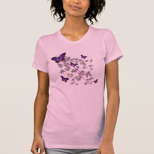レディース蝶Tシャツ Tシャツ (正面)