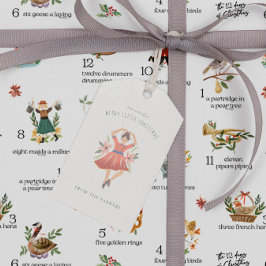 レディース踊り | 12クリスマス・ホリデー ギフトタグ