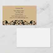 レディース連絡カードをテーマにしたフローラ 名刺 (正面/裏面)